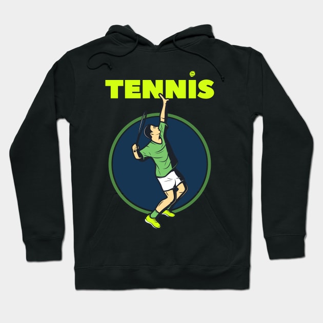 Player Position shooting a Ball tennis Hoodie by SPIRITY